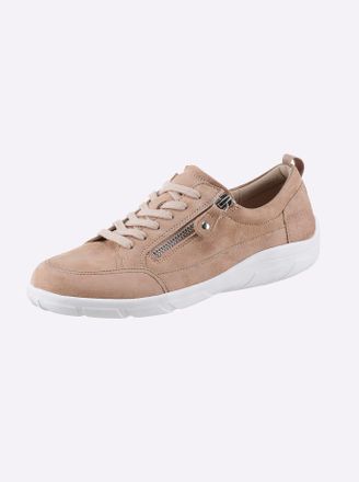 Caprice Sneaker CAPRICE, Damen, Gr. 39, beige, Veloursleder, Schuhe Sneaker