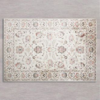 Maisons du monde Alfombra grande de tejido jacquard de estilo vintage, multicolor, 200x300 cm
