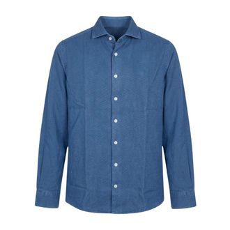 Bastoncino Heren, Overhemden, Blauw, Maat: XL Denim