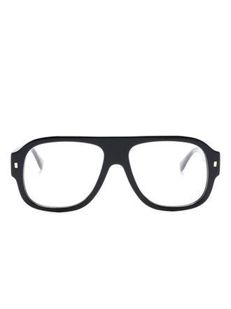Dsquared2 Eyewear Occhiali Hype oversize - Nero