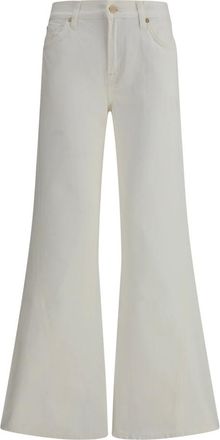 7 For All Mankind Twisted Seam Spencer Flare - Dames - Jeans - Wit - Maat: W27 Katoen