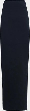 Issey Miyake Campagne Cotton-Blend Maxi Skirt