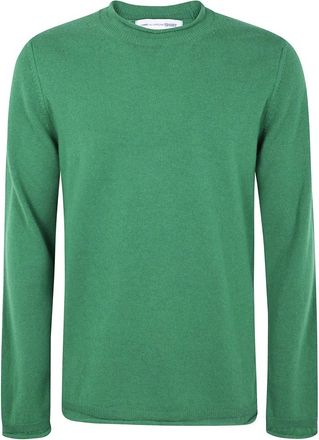 Comme Des Gar&ccedil;ons Gebreid herenshirt - Heren - Ronde hals truien - Groen - M - Truien & Vesten