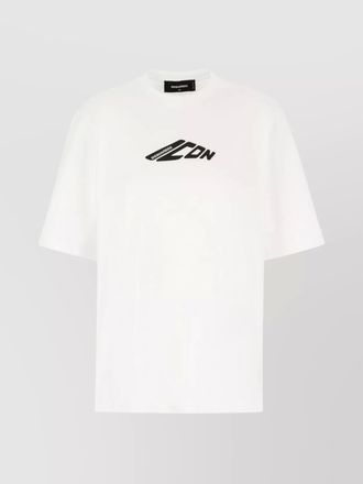 Dsquared2 ribbed oversized cotton t-shirt