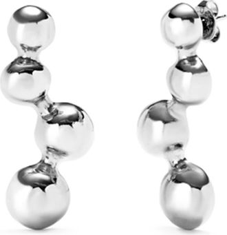 UNOde50 Drop Earrings With Beads in Silver at Nordstrom