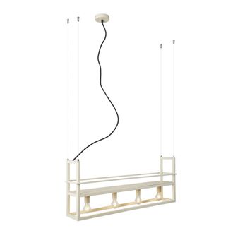 QAZQA L&aacute;mpara colgante industrial beige