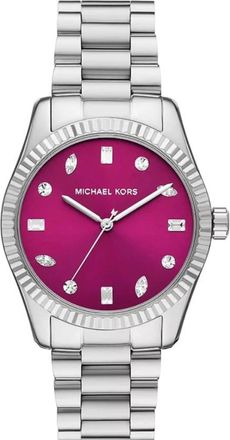 Michael Kors Lexington Pav&eacute; Horloge - Dames - Horloges - Grijs - ONE Size - Accessoires