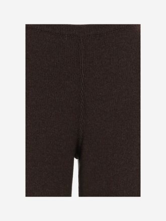 Bruno Manetti Wool and Cashmere Knit Trousers - Brown
