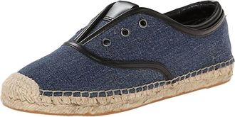 Elie Tahari Womens Mako Denim Slip-On Oxford Espadrille Sneakers In Blue