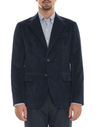 Fay Blazer monopetto in velluto con chiusura a due bottoni