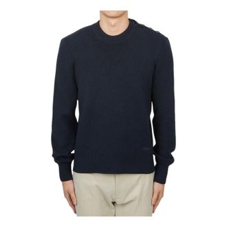 Ami Cotton Merino Wool Knit Navy HKS039-KN0055-4011