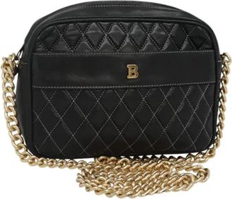 Bally Tweedehands leren schoudertassen - Dames - Vintage Schoudertas - Zwart - ONE Size - Leer - Vintage