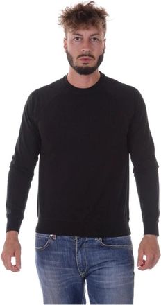 Armani Jeans Stijlvolle Sweatshirts voor Mannen en Vrouwen - Heren - Sweatshirts - Zwart - S - Katoen - Hoodies & sweatvesten