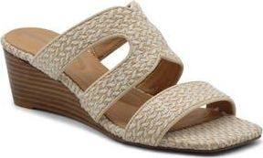 Adrienne Vittadini Adoring Wedge Slide Sandal in Natural at Nordstrom Rack, Size 9.5
