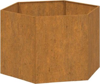 vidaXL Jardinera De Acero Corten Oxidado 60x60x45 Cm Vidaxl