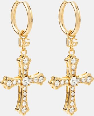 Dolce & Gabbana Crystal-embellished drop earrings