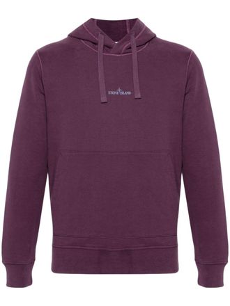 Stone Island cotton hoodie - Purple
