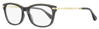 Jimmy Choo London Womens Rectangular Eyeglasses JC248 EIB Grey/Gold 53mm