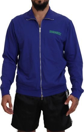 Dsquared2 Dsquared² Cotton Printed Collared Men Full Zip Mens Sweater (Pre-Owned)