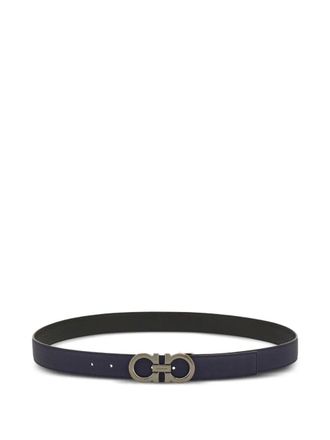 Ferragamo reversible gancio belt - men - CALFSKIN - 105 - Blue