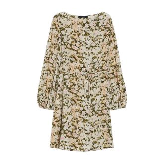 Max Mara Dames, Jurken, Beige, Maat: 2XS Zijde