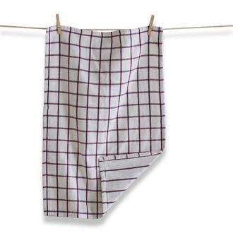 Tag Classic Reversible Plum Purple Windowpane Cotton Dishtowel at Nordstrom