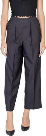 Ichi Ihzimmie PA3 Palazzo Broek - Dames - Wijde Broeken - Zwart - 2XS - Polyester - Broeken