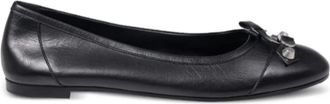Balenciaga City ballerinas met strik en gesp - Dames - Ballerinas - Zwart - 40 EU - Leer - Schoenen
