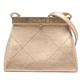 Chanel unisex, Pre-owned, Geel, Maat: ONE Size Leer