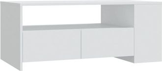 vidaXL Coffee Table White 102x55x42 cm Engineered Wood Vidaxl