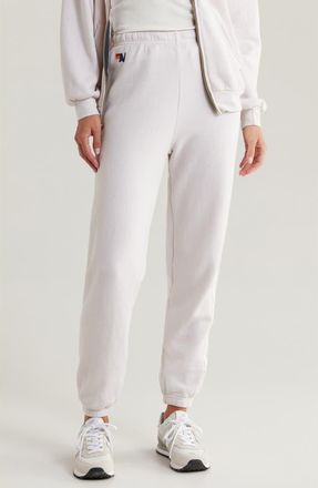 Aviator Nation Stripe Sweatpants in Dove Grey/white Grey at Nordstrom, Size Large
