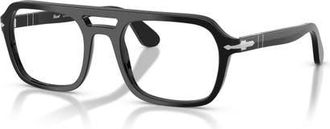 Persol 56mm Square optical glasses in Black at Nordstrom