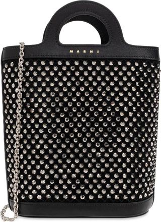 Marni Handtas Tropicalia Nano - Dames - Schoudertassen - Zwart - ONE Size - Katoen - Tassen