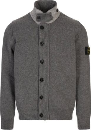 Stone Island Heren, Truien, Grijs, Maat: S Wol