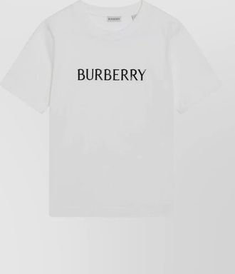 Burberry logo print t shirt crew neck
