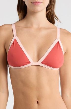 Maaji Rewind Reversible Triangle Bikini Top in Pink at Nordstrom Rack, Size Medium