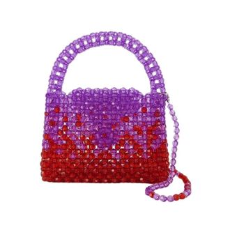 Germanier Multicolour Hobo Bag - Purple/Red - Pearl - female - Germanier - Mini Bags - Multicolor - ONE SIZE - Bags