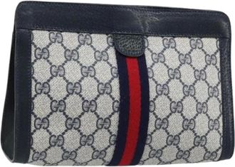Gucci Pre-owned Clutches, female, Blue, Size: ONE SIZE Pre-owned Vintage Clutch Bag