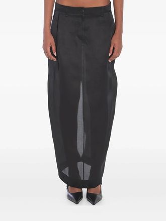 Khaite Lucian Skirt In Black