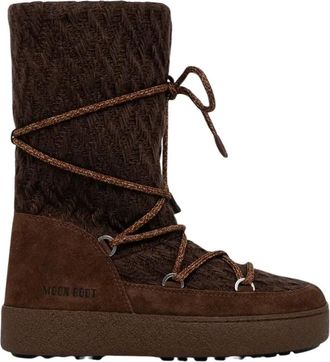 Moon Boot Ltrack Low Knit Stivali - - Shoes - Donna - Marrone - 36 EU