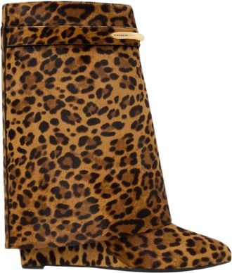 Givenchy Shark Pinch Enkellaarsjes - Dames - Sleehakken - Veelkleurig - 38 EU - Leer - Schoenen