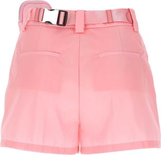 Prada Womens Pink Nylon Shorts F0028 Exterior