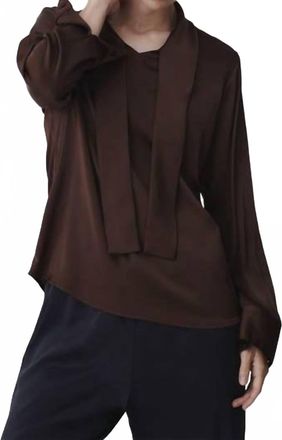 Karmamia Audrey Blouse In Semi Rich Brown