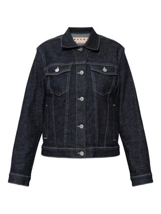 Marni Button-up denim jack - Blauw