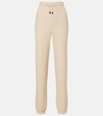 Loro Piana Acacia cashmere and silk sweatpants
