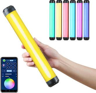 OEM Barra De Luz Rgb Weeylite K21 De 8 W, Regulable Entre 2500 K Y 8500 K, Con 29 Efectos De Iluminaci&oacute;n, Control Por Aplicaci&oacute;n, Bater&iacute;a Integrada Y Part