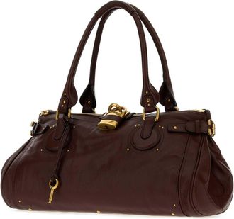 Chlo&eacute; Leather Shoulder Bag - Brown