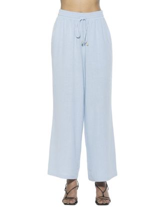 Alexia Admor Xila Linen-Blend Wide Leg Pant