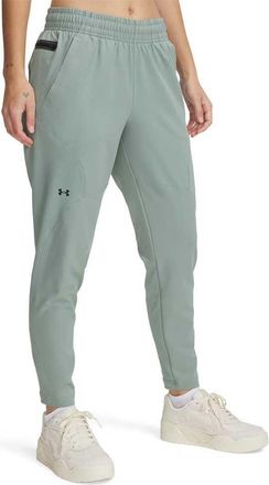 Under Armour Womens Unstoppable Hybrid Pants, (348) Silica Green / / Black, M