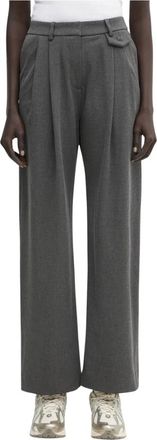 Worst Behavior Dorea Wijde Broek - Dames - Wijde Broeken - Grijs - L - Polyester - Broeken